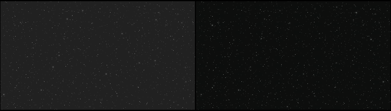 SDR HDR星空圖對比