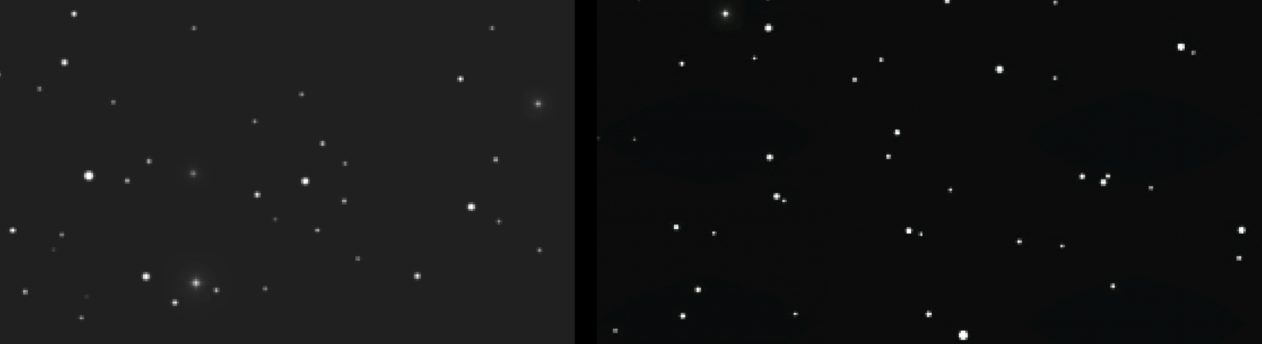 SDR HDR星空圖對比